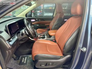 Xe Kia Carnival Signature 2.2D 2022 Xanh, Nội Thất Nâu