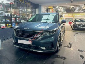 Xe Kia Carnival Signature 2.2D 2022 Xanh, Nội Thất Nâu